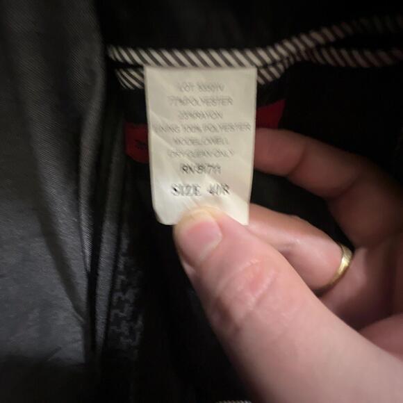 John Varvatos Mens Star USA 'Dwell' Trim Fit Blazer Two-Button Gray Size 40 - Picture 2 of 5